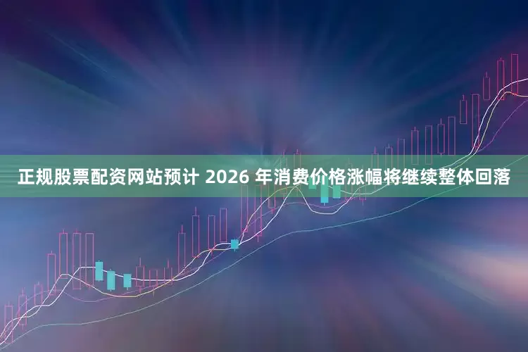 正规股票配资网站预计 2026 年消费价格涨幅将继续整体回落